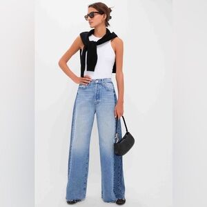 NWT MOTHER Blinded by the Dark The Pipe Dream Button Sneak Fray   Size 29.